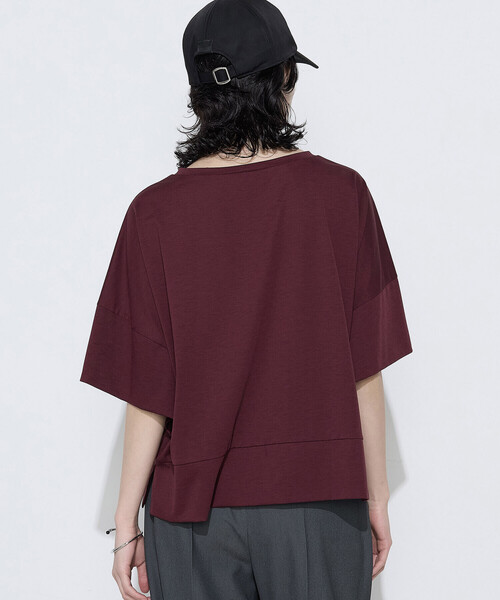 COMME CA Wardrobe(コムサワードローブ)の「ポリエステル/レーヨン天竺 プルオーバー(Tシャツ/カットソー・レディース・トップグレー/ホワイト/ボルドー/レッド/ブラウン・FREE)」の18枚目の写真