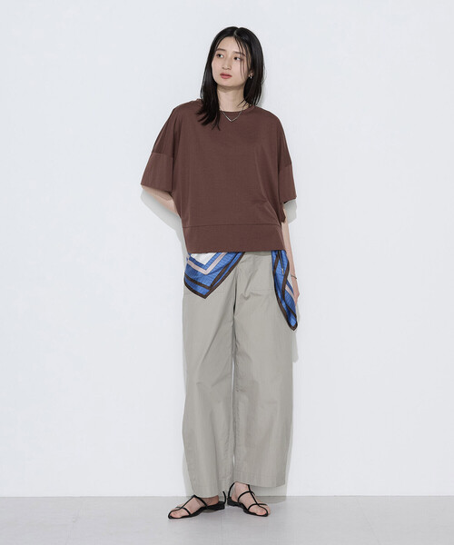 COMME CA Wardrobe(コムサワードローブ)の「ポリエステル/レーヨン天竺 プルオーバー(Tシャツ/カットソー・レディース・トップグレー/ホワイト/ボルドー/レッド/ブラウン・FREE)」の19枚目の写真