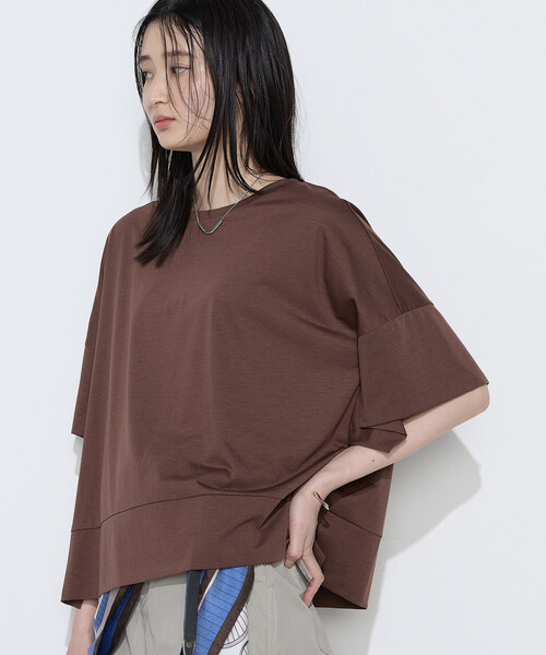 COMME CA Wardrobe(コムサワードローブ)の「ポリエステル/レーヨン天竺 プルオーバー(Tシャツ/カットソー・レディース・トップグレー/ホワイト/ボルドー/レッド/ブラウン・FREE)」の21枚目の写真