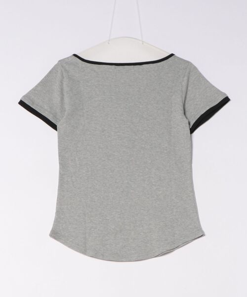 GORGE(ゴージ)の「《ドット柄切替×細見え》リブカットソー/フェミニン/春夏秋/全3色(Tシャツ/カットソー・レディース・ブラック/グレー/オフホワイト・F)」の20枚目の写真