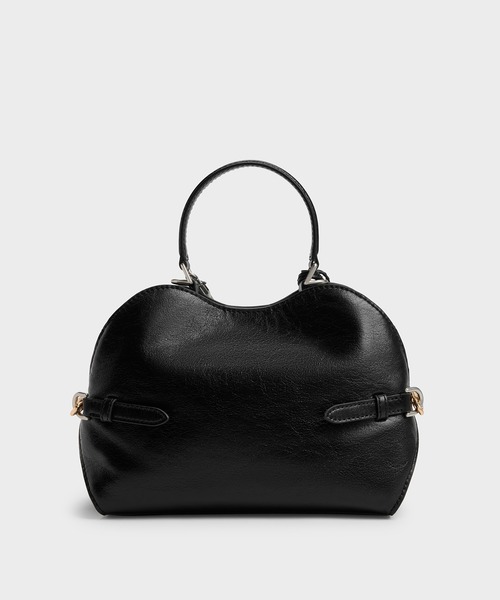 CHARLES & KEITH(チャールズ & キース)の「Delfina デルフィナ チェーン サイドベルト トートバッグ(トートバッグ・レディース・スミクロ/ダークブラウン系3・S)」の9枚目の写真