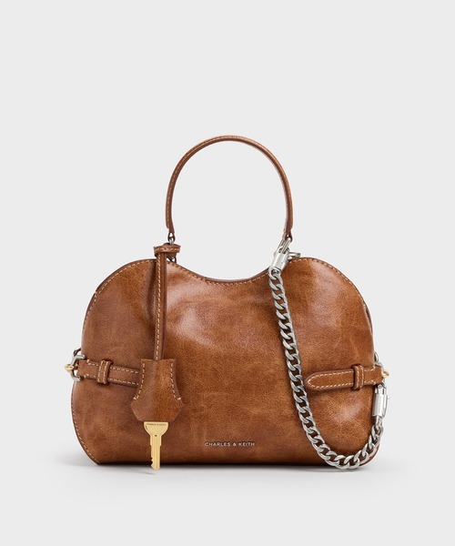 CHARLES & KEITH(チャールズ & キース)の「Delfina デルフィナ チェーン サイドベルト トートバッグ(トートバッグ・レディース・スミクロ/ダークブラウン系3・S)」の18枚目の写真