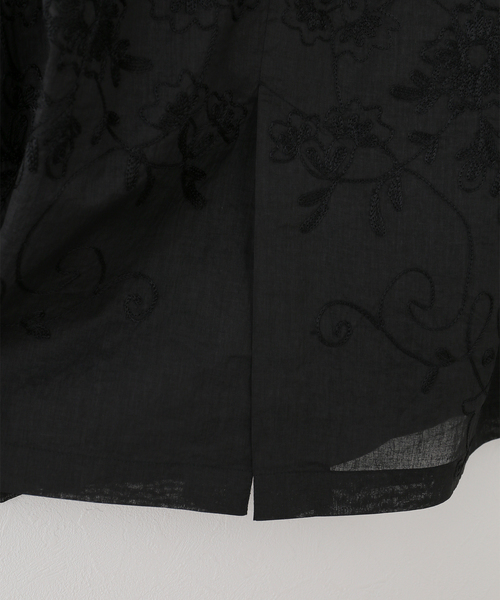 sara mallika(サラ マリカ)の「【SARA MALLIKA/サラマリカ】 Organza Arai Embroidery Jacket(その他アウター・レディース・ブラック/ホワイト・FREE)」の5枚目の写真