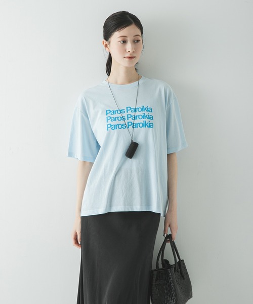 URBAN RESEARCH(アーバンリサーチ)の「シアープリントカラーTシャツ(Tシャツ/カットソー・レディース・ライトブルー/レッド/ブラウン・FREE)」の13枚目の写真