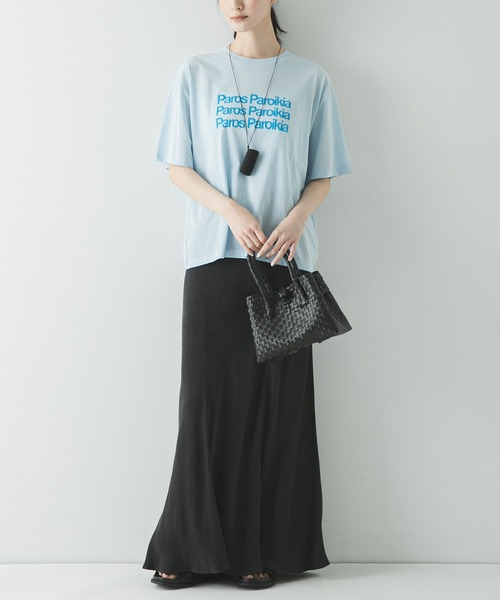 URBAN RESEARCH(アーバンリサーチ)の「シアープリントカラーTシャツ(Tシャツ/カットソー・レディース・ライトブルー/レッド/ブラウン・FREE)」の16枚目の写真