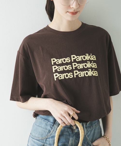 URBAN RESEARCH(アーバンリサーチ)の「シアープリントカラーTシャツ(Tシャツ/カットソー・レディース・ライトブルー/レッド/ブラウン・FREE)」の18枚目の写真
