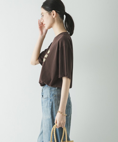 URBAN RESEARCH(アーバンリサーチ)の「シアープリントカラーTシャツ(Tシャツ/カットソー・レディース・ライトブルー/レッド/ブラウン・FREE)」の20枚目の写真