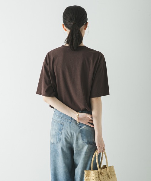 URBAN RESEARCH(アーバンリサーチ)の「シアープリントカラーTシャツ(Tシャツ/カットソー・レディース・ライトブルー/レッド/ブラウン・FREE)」の22枚目の写真