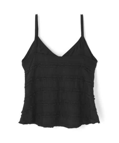 Torenia(トレニア)の「Torenia/トレニア/Frill Cup Camisole(キャミソール・レディース・ホワイト/ブラック/ピンク/ブルー・F)」の5枚目の写真