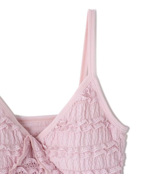 Torenia(トレニア)の「Torenia/トレニア/Frill Cup Camisole(キャミソール・レディース・ホワイト/ブラック/ピンク/ブルー・F)」の11枚目の写真