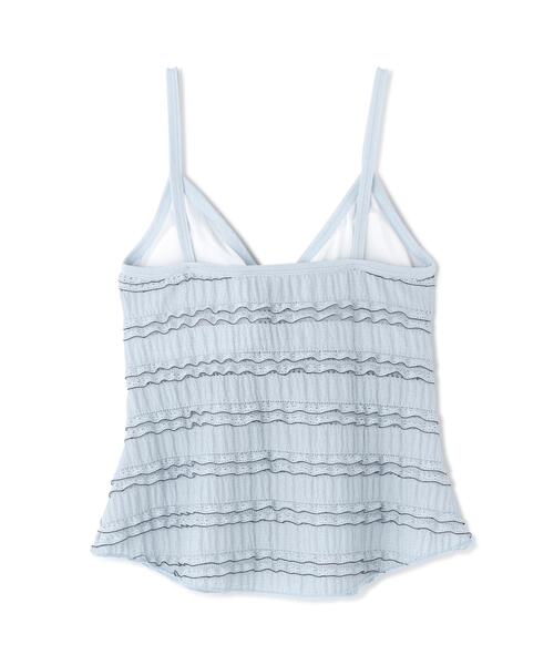 Torenia(トレニア)の「Torenia/トレニア/Frill Cup Camisole(キャミソール・レディース・ホワイト/ブラック/ピンク/ブルー・F)」の17枚目の写真