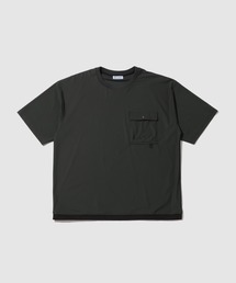 【SARARI/サラリ】 接触冷感 極冷フラップポケット UVカットTシャツ