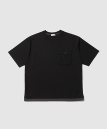 【SARARI/サラリ】 接触冷感 極冷フラップポケット UVカットTシャツ