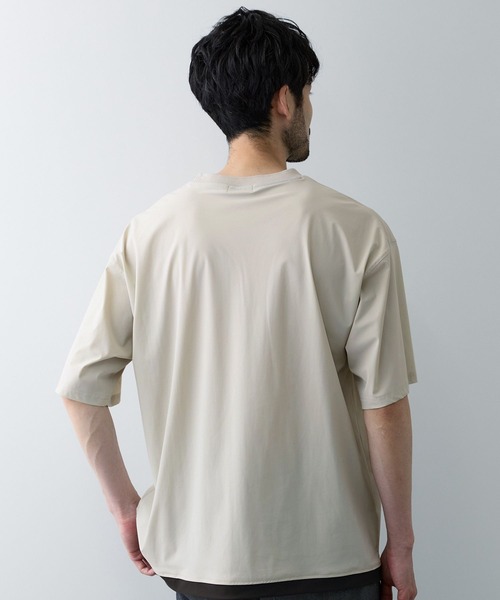 NAVY（ネイビー）の「【SARARI/サラリ】 接触冷感 極冷フラップポケット UVカットTシャツ（Tシャツ/カットソー・メンズ・ライトグレー/チャコールグレー/ネイビー/ブラック・S/M/L/XL）」の10枚目の写真