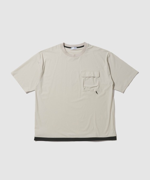 NAVY（ネイビー）の「【SARARI/サラリ】 接触冷感 極冷フラップポケット UVカットTシャツ（Tシャツ/カットソー・メンズ・ライトグレー/チャコールグレー/ネイビー/ブラック・S/M/L/XL）」の15枚目の写真