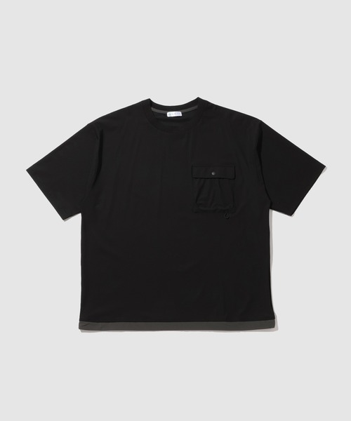 NAVY（ネイビー）の「【SARARI/サラリ】 接触冷感 極冷フラップポケット UVカットTシャツ（Tシャツ/カットソー・メンズ・ライトグレー/チャコールグレー/ネイビー/ブラック・S/M/L/XL）」の17枚目の写真
