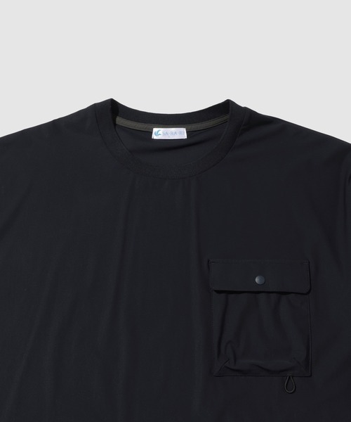 NAVY（ネイビー）の「【SARARI/サラリ】 接触冷感 極冷フラップポケット UVカットTシャツ（Tシャツ/カットソー・メンズ・ライトグレー/チャコールグレー/ネイビー/ブラック・S/M/L/XL）」の19枚目の写真