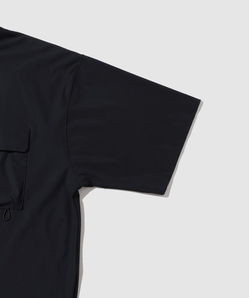 NAVY（ネイビー）の「【SARARI/サラリ】 接触冷感 極冷フラップポケット UVカットTシャツ（Tシャツ/カットソー・メンズ・ライトグレー/チャコールグレー/ネイビー/ブラック・S/M/L/XL）」の20枚目の写真