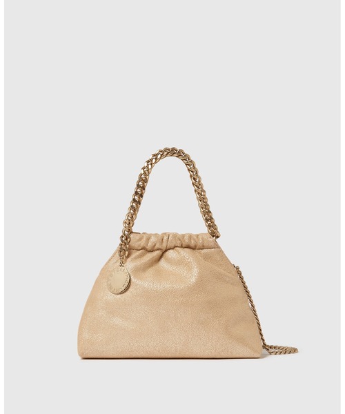 STELLA McCARTNEY(ステラマッカートニー)の「Falabella Drawstring Crossbody Bag / ファラベラ ドローストリング クロスボディバッグ(ショルダーバッグ・レディース・ゴールド・ONE SIZE)」の1枚目の写真
