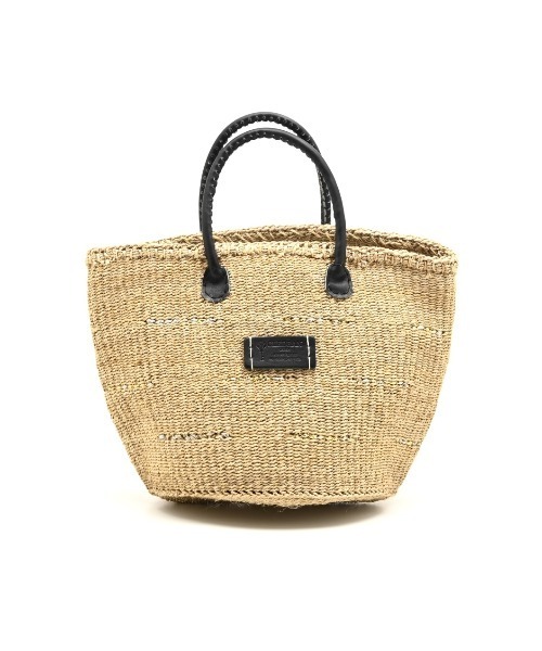 CLEDRAN(クレドラン)の「【サイザル麻×牛革 リボン付属】CL3953 HAND&WORK SISAL RIBBON BASKET(かごバッグ・レディース・ブルーグレー/ベージュ・FREE)」の4枚目の写真