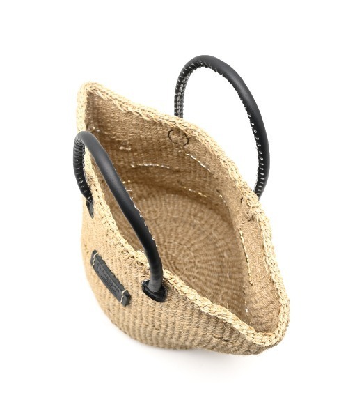 CLEDRAN(クレドラン)の「【サイザル麻×牛革 リボン付属】CL3953 HAND&WORK SISAL RIBBON BASKET(かごバッグ・レディース・ブルーグレー/ベージュ・FREE)」の10枚目の写真