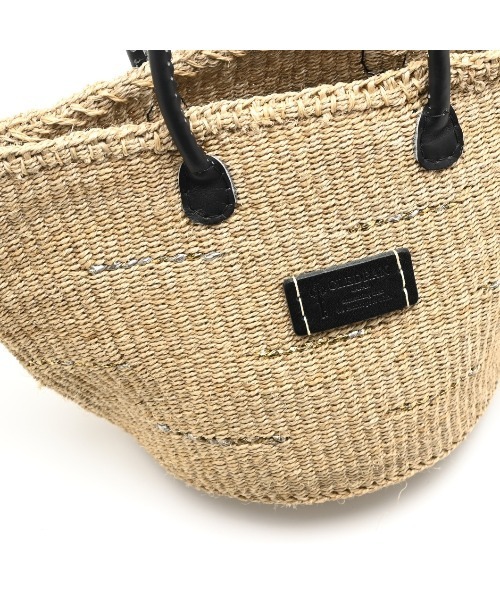 CLEDRAN(クレドラン)の「【サイザル麻×牛革 リボン付属】CL3953 HAND&WORK SISAL RIBBON BASKET(かごバッグ・レディース・ブルーグレー/ベージュ・FREE)」の12枚目の写真