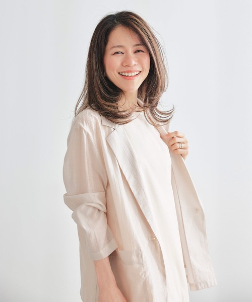 &BLOOM（アンドブルーム）の「シアー ジャケット ＆BLOOM（アンドブルーム）（その他アウター・レディース・ブラック/ベージュ・フリー）」の10枚目の写真