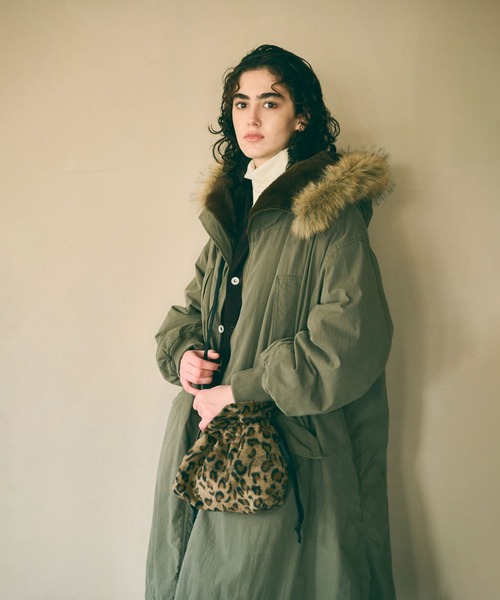 kha:ki(カーキ)の「「KHA:KI / カーキ」LEOPARD CONVERTIBLE BAG(エコバッグ/サブバッグ・レディース・オリーブ/ブラック・FREE)」の9枚目の写真