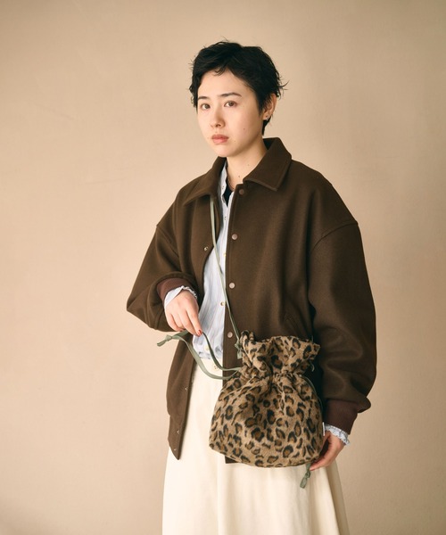 kha:ki(カーキ)の「「KHA:KI / カーキ」LEOPARD CONVERTIBLE BAG(エコバッグ/サブバッグ・レディース・オリーブ/ブラック・FREE)」の4枚目の写真