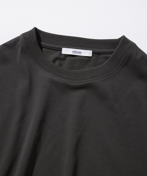 JOURNAL STANDARD relume(ジャーナルスタンダード レリューム)の「プレーティング 汗ジミ防止 Tシャツ(Tシャツ/カットソー・メンズ・キャメル/ブラックミックス/ライトグリーン/ホワイト・MEDIUM/SMALL/LARGE)」の5枚目の写真