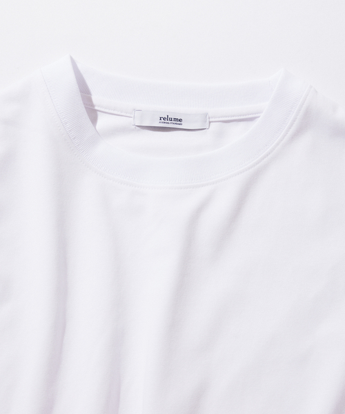 JOURNAL STANDARD relume(ジャーナルスタンダード レリューム)の「プレーティング 汗ジミ防止 Tシャツ(Tシャツ/カットソー・メンズ・キャメル/ブラックミックス/ライトグリーン/ホワイト・MEDIUM/SMALL/LARGE)」の6枚目の写真