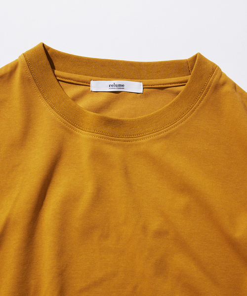 JOURNAL STANDARD relume(ジャーナルスタンダード レリューム)の「プレーティング 汗ジミ防止 Tシャツ(Tシャツ/カットソー・メンズ・キャメル/ブラックミックス/ライトグリーン/ホワイト・MEDIUM/SMALL/LARGE)」の7枚目の写真
