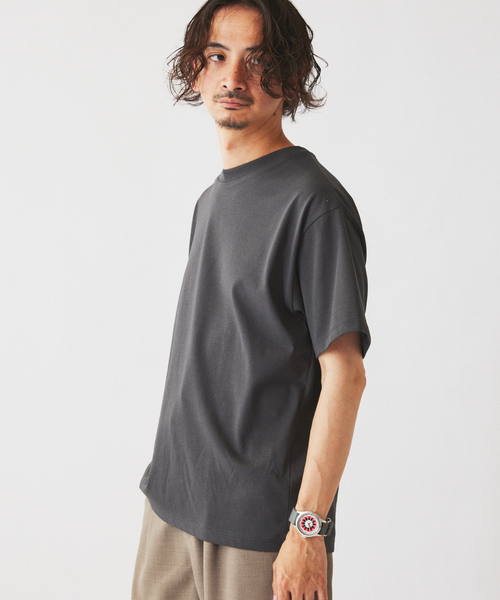 JOURNAL STANDARD relume(ジャーナルスタンダード レリューム)の「プレーティング 汗ジミ防止 Tシャツ(Tシャツ/カットソー・メンズ・キャメル/ブラックミックス/ライトグリーン/ホワイト・MEDIUM/SMALL/LARGE)」の13枚目の写真