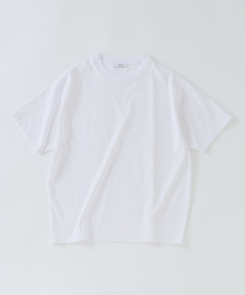 JOURNAL STANDARD relume(ジャーナルスタンダード レリューム)の「プレーティング 汗ジミ防止 Tシャツ(Tシャツ/カットソー・メンズ・キャメル/ブラックミックス/ライトグリーン/ホワイト・MEDIUM/SMALL/LARGE)」の2枚目の写真