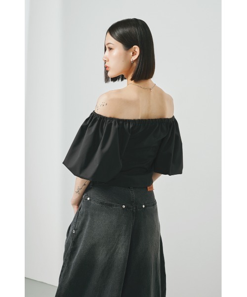 SHEL’TTER（シェルター）の「オフショルバルーンスリーブダブルジップトップス（シャツ/ブラウス・レディース・カーキ/ダークグレー・FREE）」の20枚目の写真