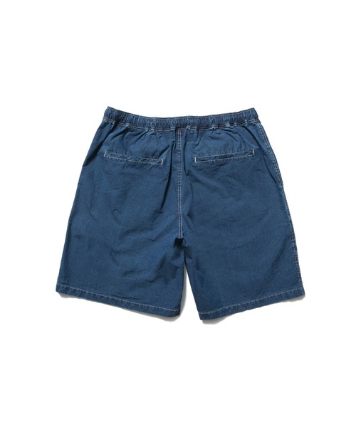 F.C.Real Bristol(エフシーレアルブリストル)の「WASHED CRISP DENIM EASY SHORTS(その他パンツ・メンズ・インディゴブルー/ブラック・SMALL/MEDIUM/LARGE/X-LARGE/XX-LARGE)」の4枚目の写真