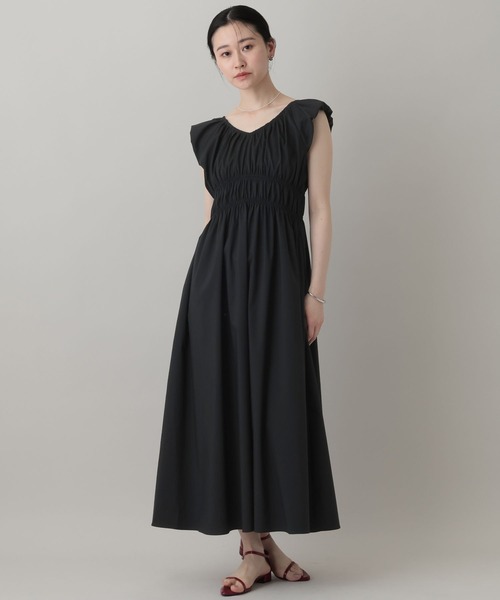 A part by（アパートバイ）の「【インフルエンサーyuiさんコラボ】YUシャーリングワンピース（ワンピース・レディース・オフホワイト/ブラック・FREE）」の12枚目の写真
