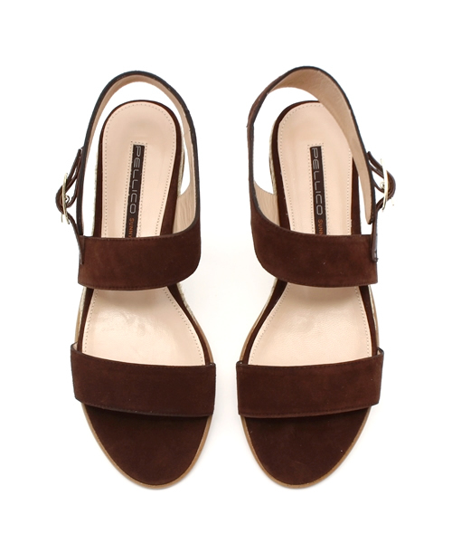 PELLICO（ペリーコ）の「【PELLICO SUNNY】スエード表革ストラップ付サンダル（サンダル・レディース・ブラウン/モカ・36/37/35/38）」の6枚目の写真