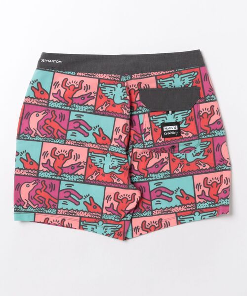 Hurley (ハーレー)の「【Hurley:ハーレー】キースヘリングコラボ メンズボードショーツ サーフトランクス ファントム PHNTM ECO SESSIONS KH 16(水着・メンズ・ブラック・28inch/30inch/32inch/34inch)」の2枚目の写真