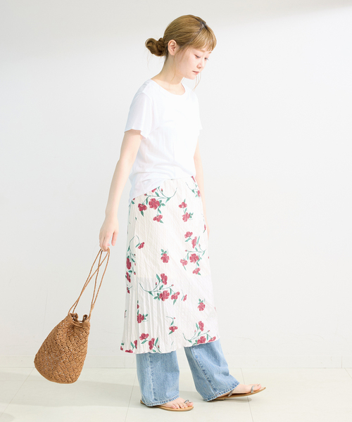 B.C STOCK(ベーセーストック)の「*MAI.M SCRUNCHY SKIRT(スカート・レディース・ホワイト/ブラック・FREE)」の15枚目の写真