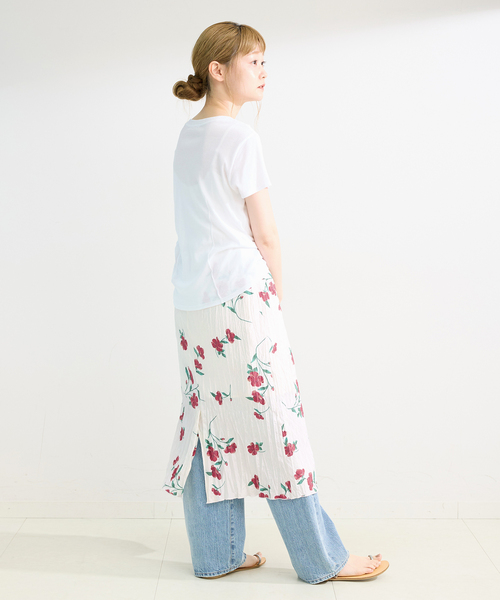B.C STOCK(ベーセーストック)の「*MAI.M SCRUNCHY SKIRT(スカート・レディース・ホワイト/ブラック・FREE)」の16枚目の写真