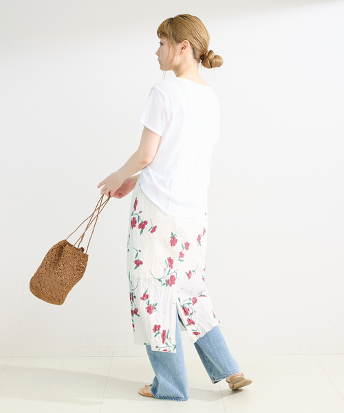B.C STOCK(ベーセーストック)の「*MAI.M SCRUNCHY SKIRT(スカート・レディース・ホワイト/ブラック・FREE)」の17枚目の写真