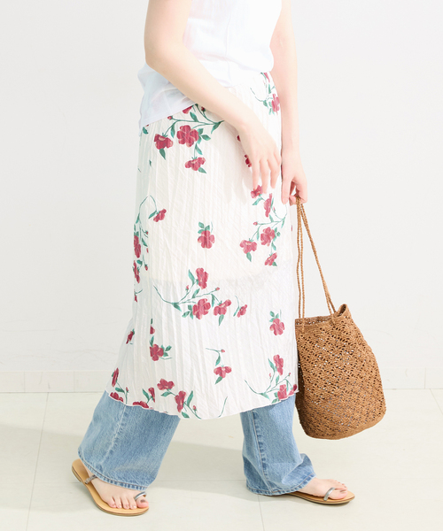 B.C STOCK(ベーセーストック)の「*MAI.M SCRUNCHY SKIRT(スカート・レディース・ホワイト/ブラック・FREE)」の18枚目の写真