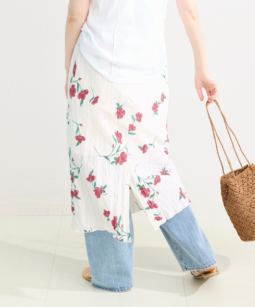 B.C STOCK(ベーセーストック)の「*MAI.M SCRUNCHY SKIRT(スカート・レディース・ホワイト/ブラック・FREE)」の10枚目の写真