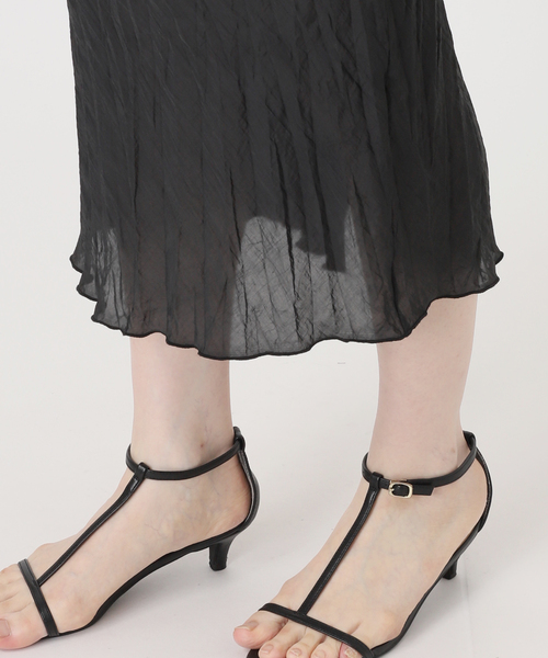 B.C STOCK(ベーセーストック)の「*MAI.M SCRUNCHY SKIRT(スカート・レディース・ホワイト/ブラック・FREE)」の8枚目の写真