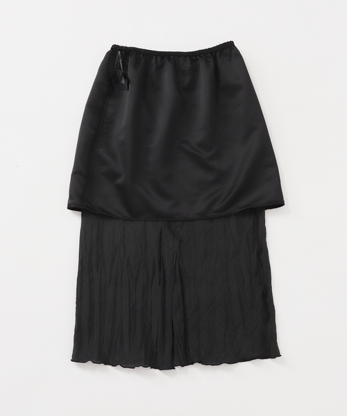B.C STOCK(ベーセーストック)の「*MAI.M SCRUNCHY SKIRT(スカート・レディース・ホワイト/ブラック・FREE)」の22枚目の写真