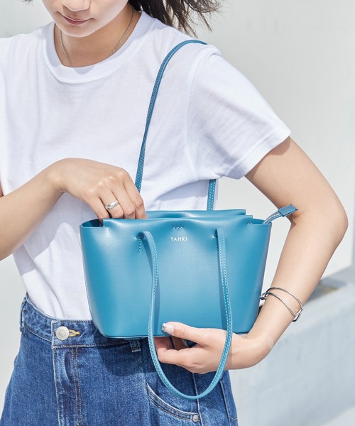 YAHKI(ヤーキ)の「YAHKI/ヤーキ W FAC SHOULDER BAG ボストン ショルダーバッグ レディース レディース 2026年 夏(ショルダーバッグ・レディース・ブラック/グレー/ブルー・ONE SIZE)」の21枚目の写真