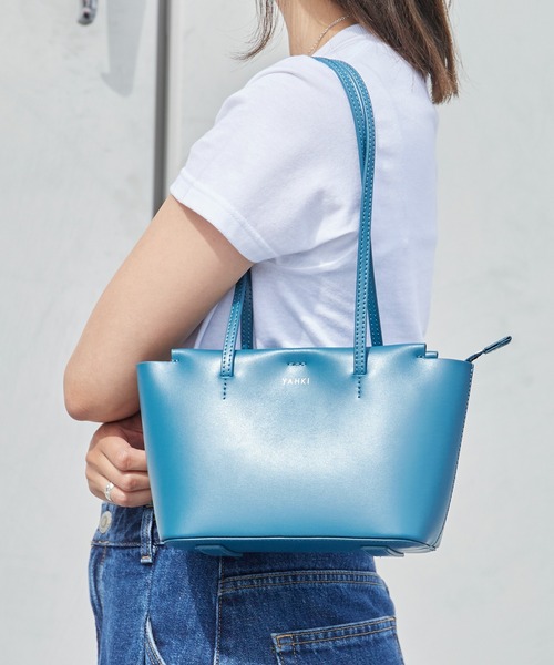 YAHKI(ヤーキ)の「YAHKI/ヤーキ W FAC SHOULDER BAG ボストン ショルダーバッグ レディース レディース 2026年 夏(ショルダーバッグ・レディース・ブラック/グレー/ブルー・ONE SIZE)」の22枚目の写真