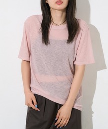 シアーリブ半袖Tシャツ