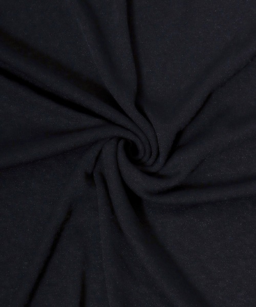 ANPAS(アンパス)の「Semi-Sheer High Neck Lettuce-Edge T-Shirt / セミシアーハイネックメローTシャツ / 透け感トップス 大人フェミニン レディース カットソー 長袖(Tシャツ/カットソー・レディース・ブラック/ブルーグレー/クリーム/ダークブラウン・M/L)」の8枚目の写真